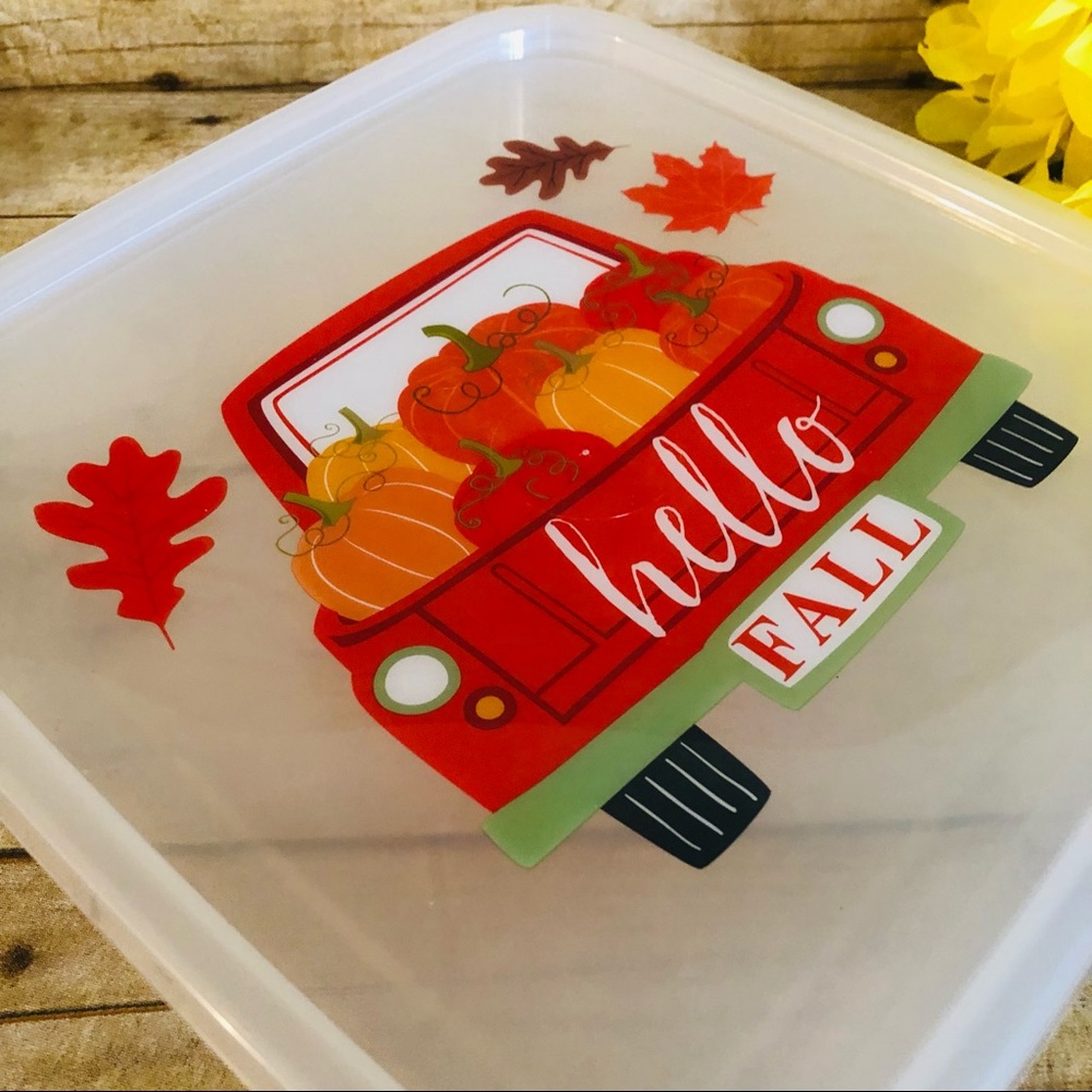 “Hello Fall” Large Storage Container - Picture 4 of 4